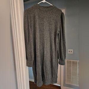 Velvet Heart Gray Long Sleeve Sweater Dress